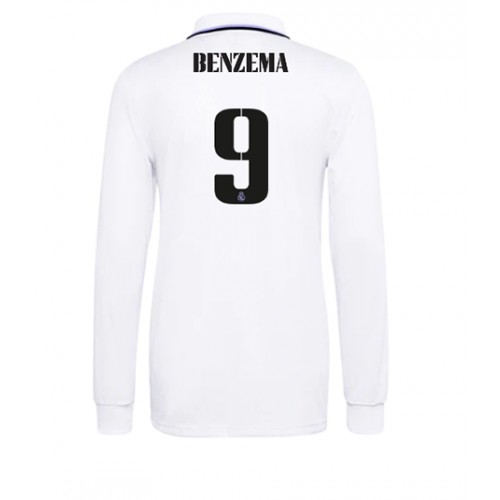Real Madrid Karim Benzema #9 Hjemmedrakt 2022-23 Langermet Real Madrid Karim Benzema #9 Hjemmedrakt 2022-23 Langermet